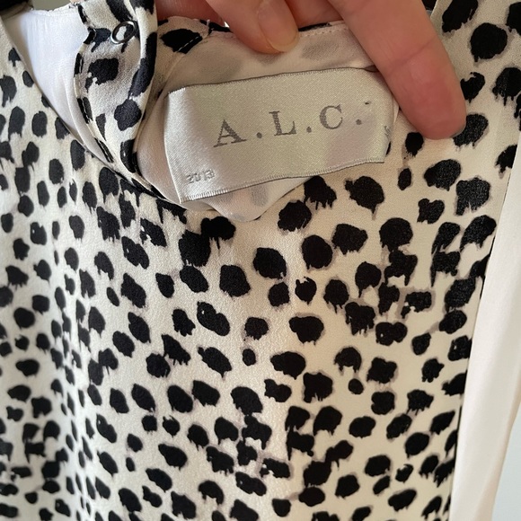 A.L.C Silk Double Layer Racer Blouse - Picture 4 of 12